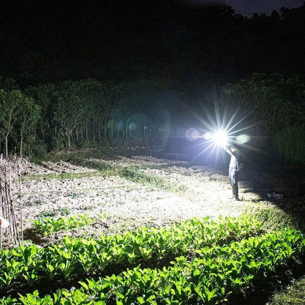 Portable LED Flashlight Multifunctional Work Light (Power Bank + Safety Hammer)