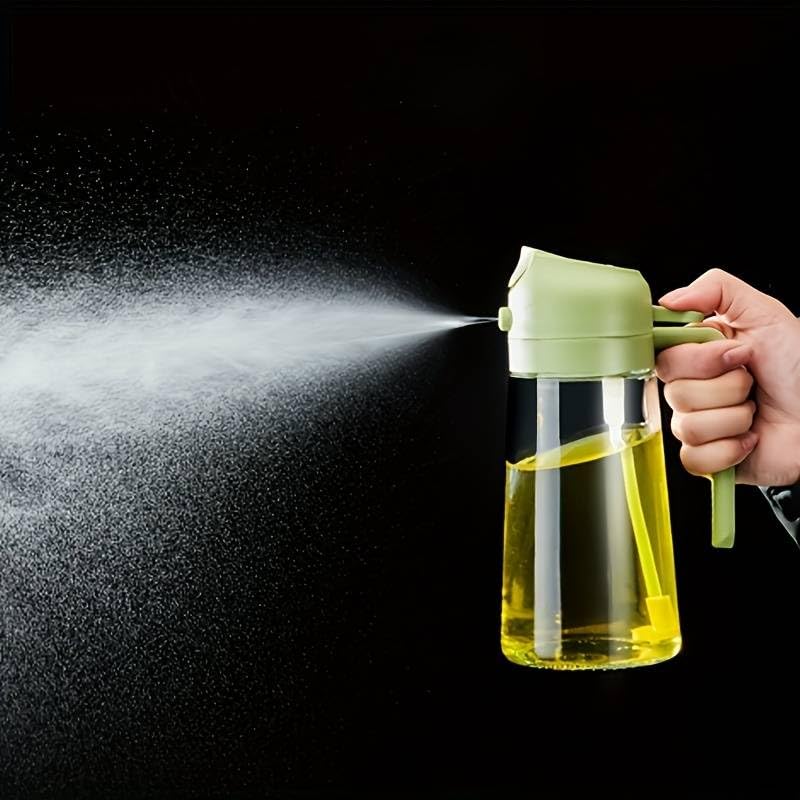 2 in 1 Oil Dispenser Bottle with Spray & Pour Control