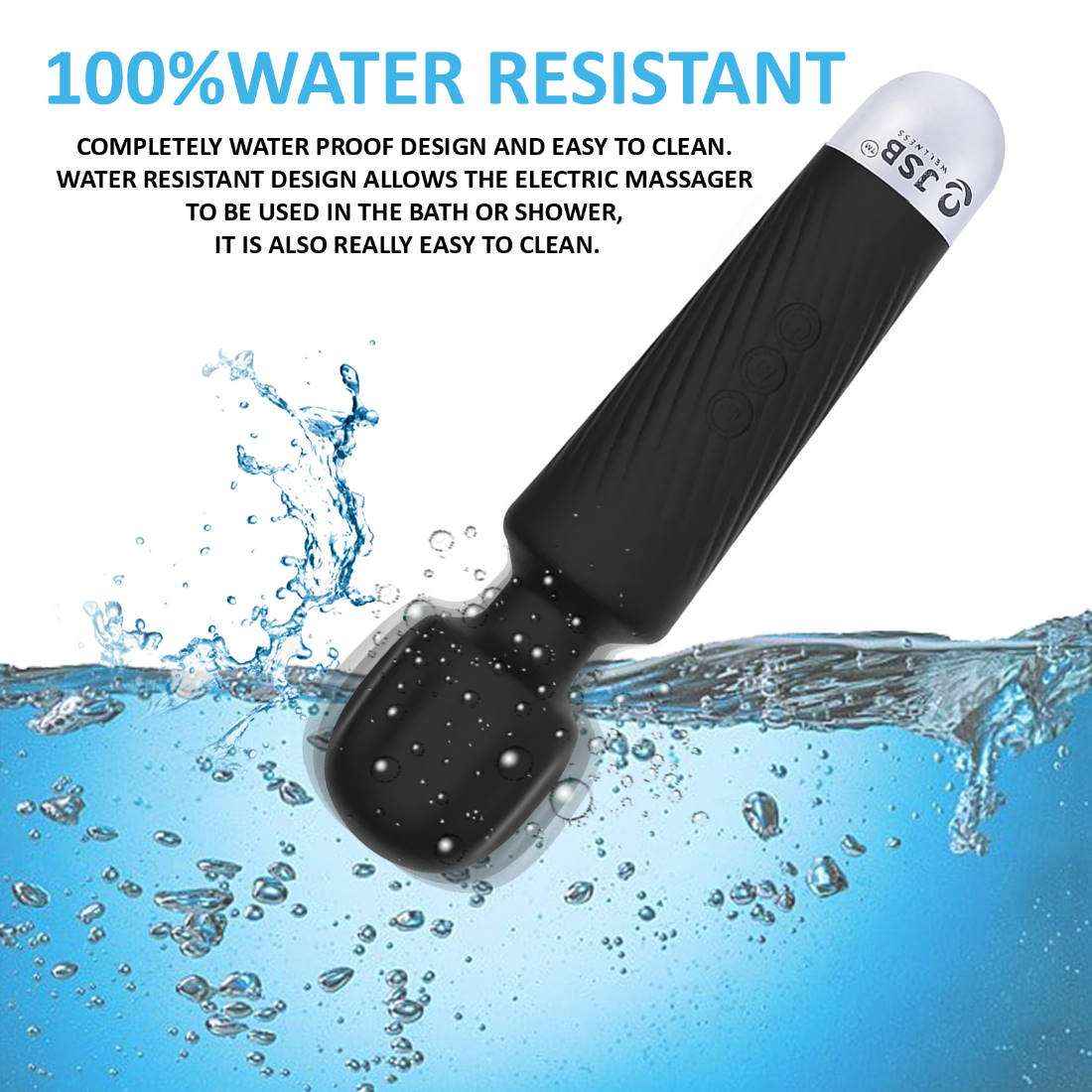 Body Massager Wand – Rechargeable & Portable