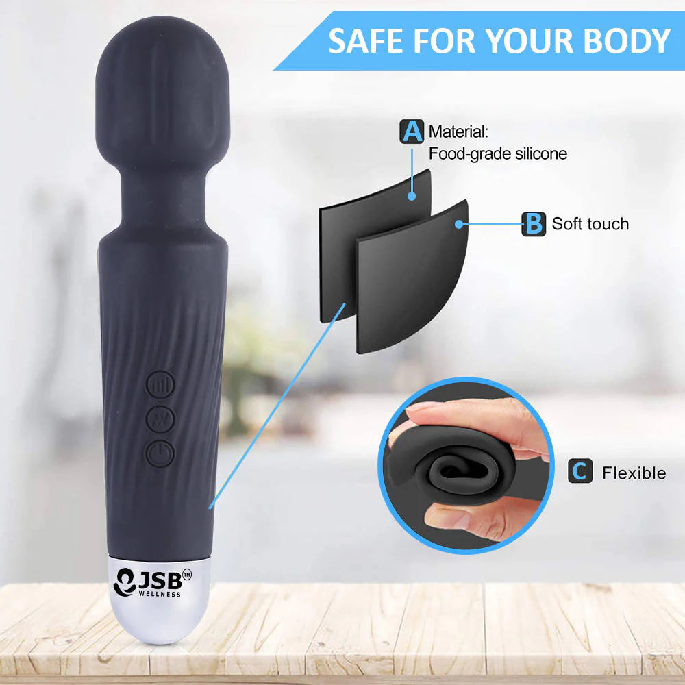 Body Massager Wand – Rechargeable & Portable