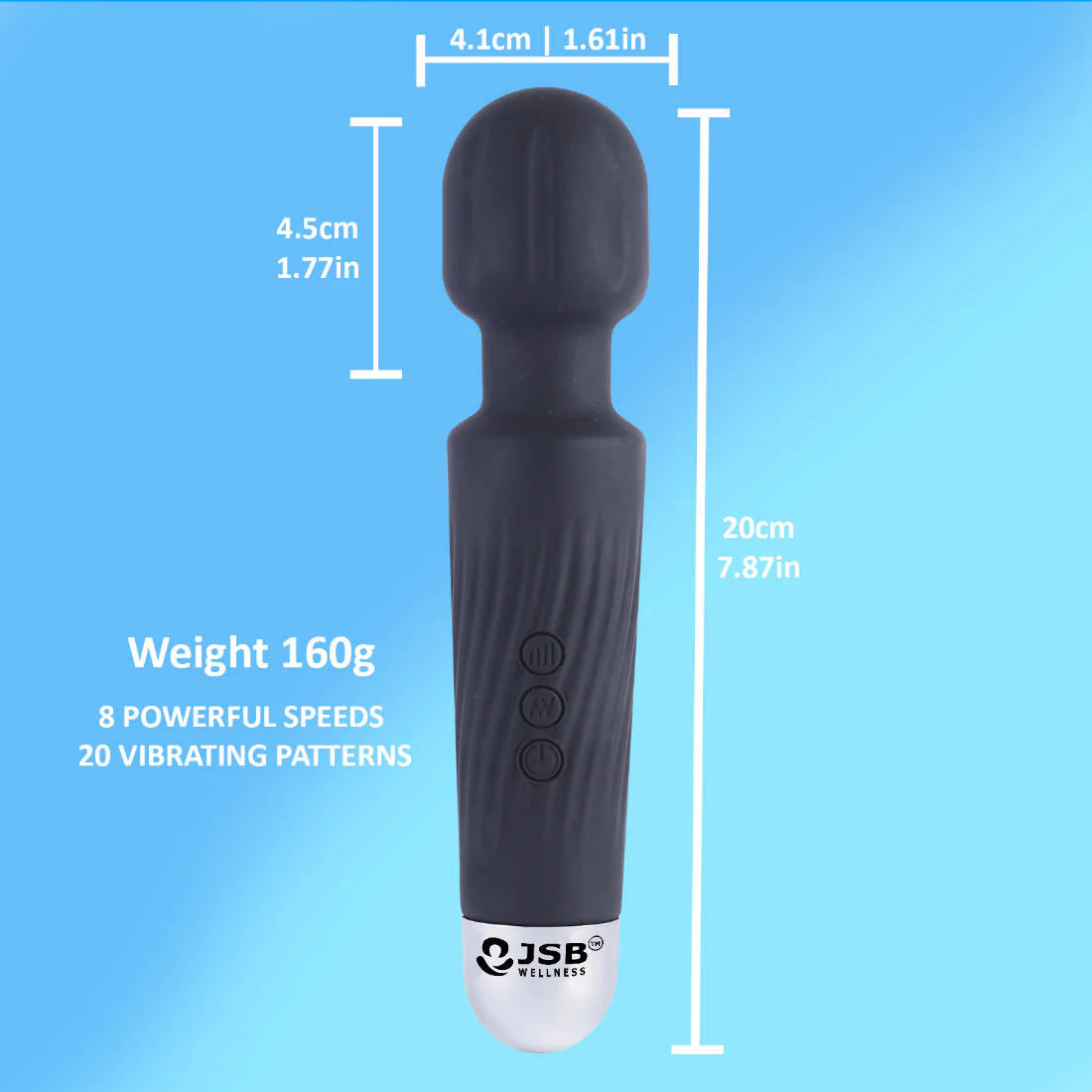 Body Massager Wand – Rechargeable & Portable